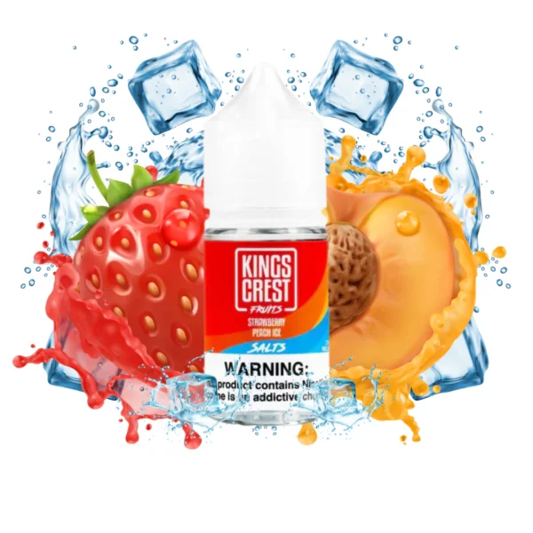 King Crest 30ml x 35mg Strawberry Peach Ice