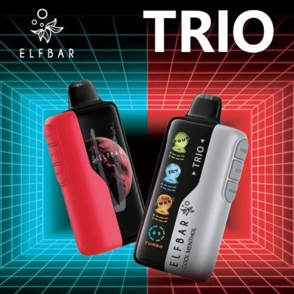 Elfbar Trio 5% 40k Puffs Black Mint