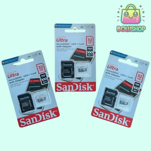 MicroSD Sandisk Clase 10 + Adaptador 64Gb