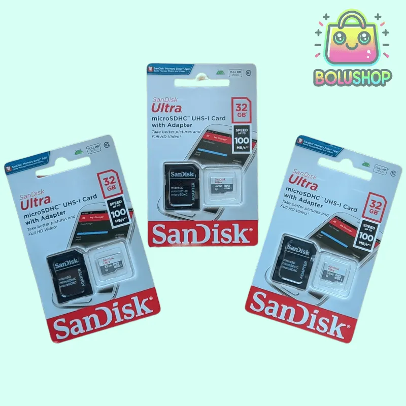 MicroSD Sandisk Clase 10 + Adaptador 32Gb